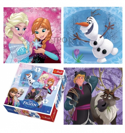 3in1 - Frozen Land Heroes Puzzle [348101]