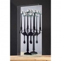 Glass Mirror 5 Tea Light Candle Holder