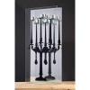 Glass Mirror 5 Tea Light Candle Holder
