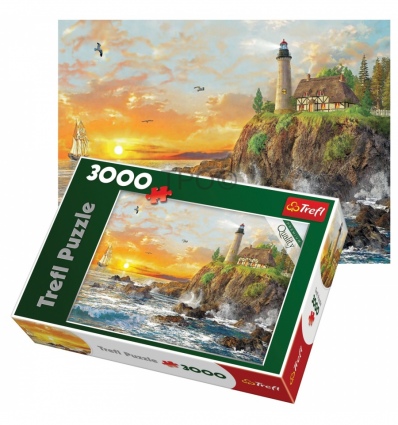 3000 - Sunset by the rocky coast [330441]