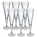 Set of 6 Bormioli Rocco 11cl Ypsilon Champagne Flute [035865]