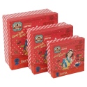 Gift Box 3Pc Red Square Vintage Girl Print [445320]