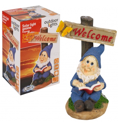 Solar Gnome "Welcome" Sign [565514]