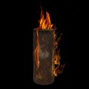 Wooden Fire Log Torch [493121]