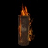 Wooden Fire Log Torch [493121]