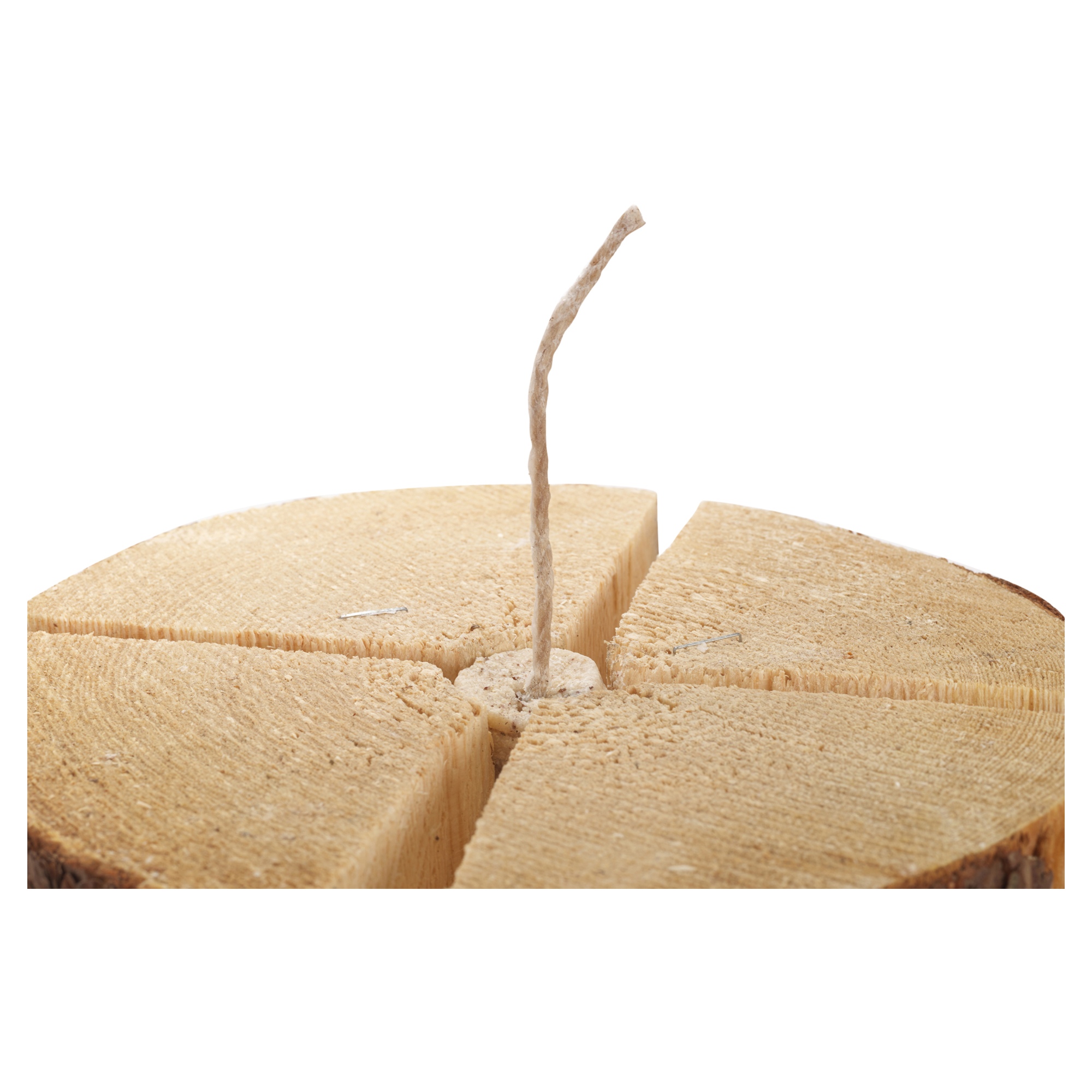 Large 50cm Wooden Fire Log Torch Outdoor Garden Camping BBQ Swedish