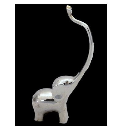 Silver Plated Elephant Earring Ring Holder Stand