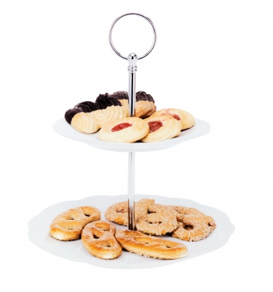 2 Tier Flower Ceramic Cake Stand [950872]