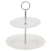 2 Tier Flower Ceramic Cake Stand [950872]