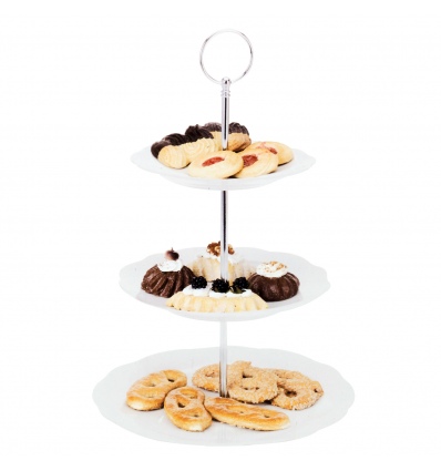 3 Tier Flower Ceramic Cake Stand [987014]