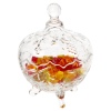 Glass 2pc Sweet Jar [278896]