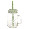 Glass Juice Jar With Straw 500ml [156477]