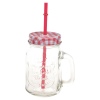 Glass Juice Jar With Straw 500ml [156477]