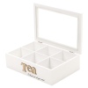 MDF 5 Section Tea Box White [577573]