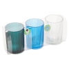 Arti Casa Ribbed Glass Candle Holders With Tea Light [547251]