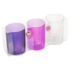 Arti Casa Ribbed Glass Candle Holders With Tea Light [547251]