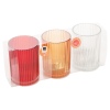 Arti Casa Ribbed Glass Candle Holders With Tea Light [547251]