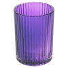 Arti Casa Ribbed Glass Candle Holders With Tea Light [547251]