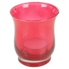 Arti Casa 3pc Coloured Glass Hurricane With Tea Light [547237]