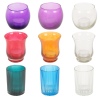 Arti Casa Ribbed Glass Candle Holders With Tea Light [547251]