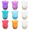 Arti Casa Ribbed Glass Candle Holders With Tea Light [547251]