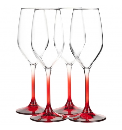 4 Pcs Bormioli Rocco 24cl Flutes