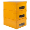 Ordinett Clicbox 3Pc Cardboard Storage Boxes [313915]