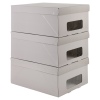 Ordinett Clicbox 3Pc Cardboard Storage Boxes [313915]