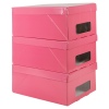 Ordinett Clicbox 3Pc Cardboard Storage Boxes [313915]