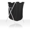 Foldable Black Laundry Basket [34157]   