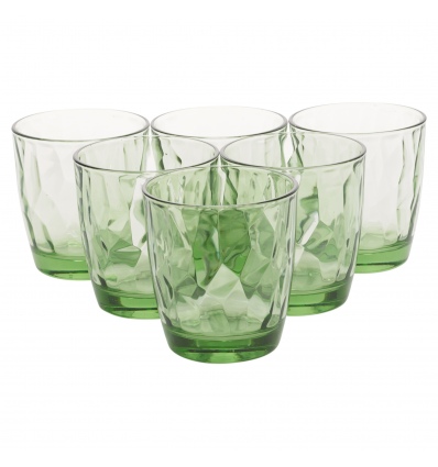 Bormioli Rocco 6pc Green 30.5cl Diamond Glass [065060]