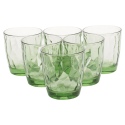 Set of 6 Bormioli Rocco Green 30.5cl Diamond Glass [065053][065053]