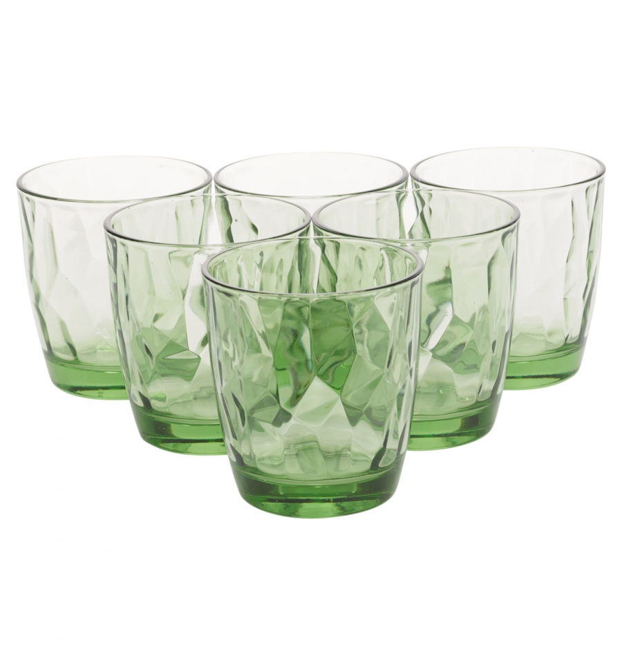 Bormioli Rocco Diamond Style 6 Green Bormioli Rocco Glasses