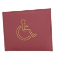 Pink Leather Disabled Badge And Timer Holder