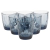 Set of 6 Bormioli Rocco Blue 30.5cl Diamond Glass [065022]