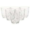 Set of 6 Bormioli Rocco Clear 30.5cl Diamond Glass [064995]