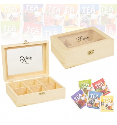 Tea Box Pinewood Natural Colour [621215]