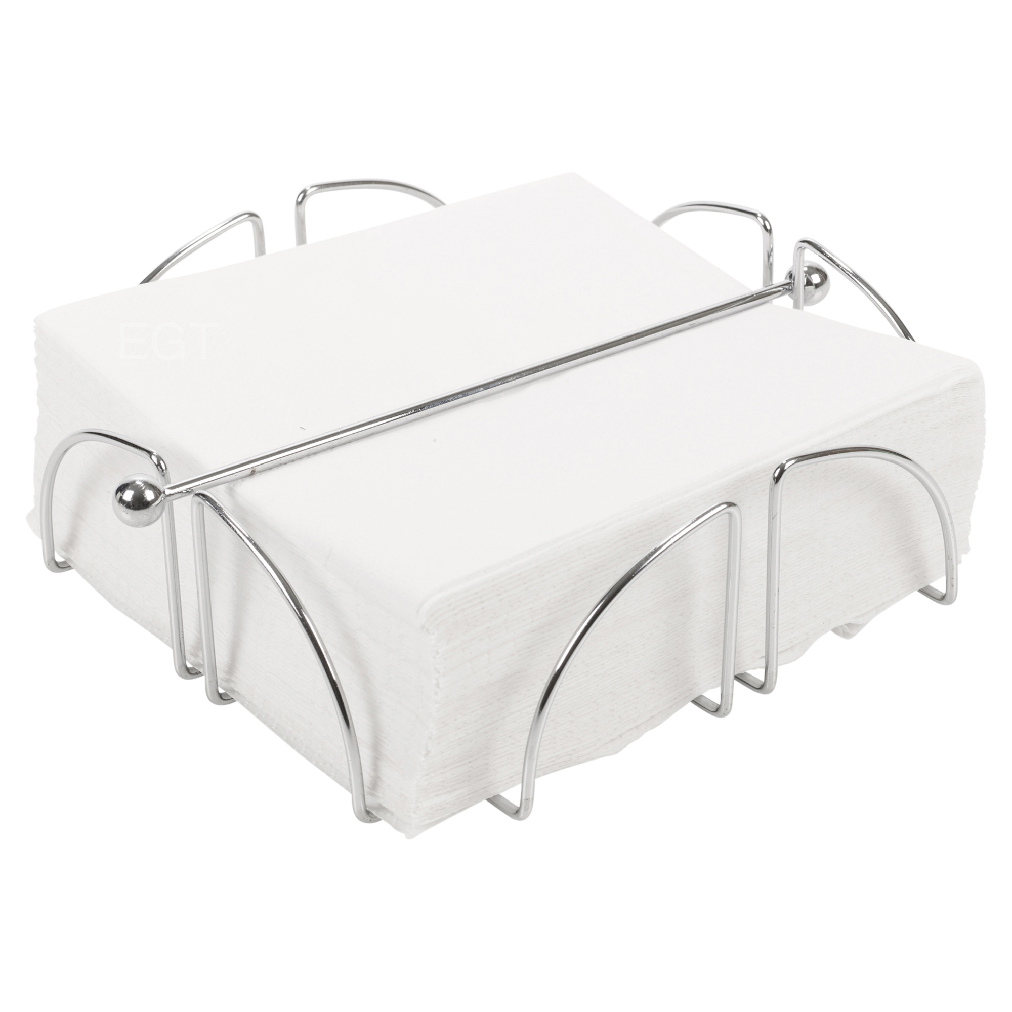 Chrome Wire Serviette Napkin Holder Dispenser Kitchen Dining Room Table