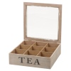 9 Section White Washed Tea Box [899107]