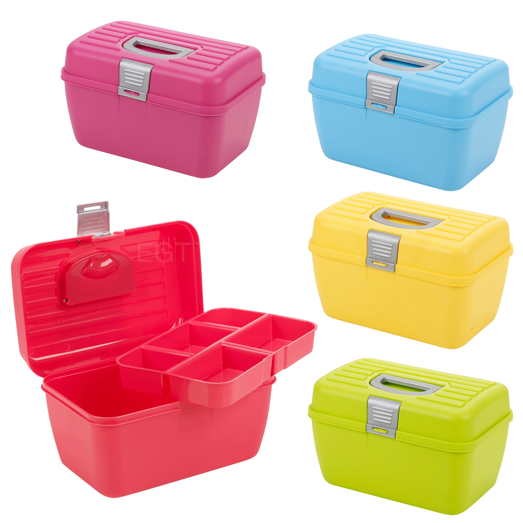 plastic storage box with handle