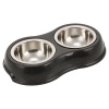 Dog Feeding Bowl-2 Metal Bowls [430526]