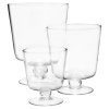 3 Piece Glass Hurricane Set [363719]