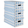 Ordinett 3Pc Cardboard Storage Box With Lid [312918]