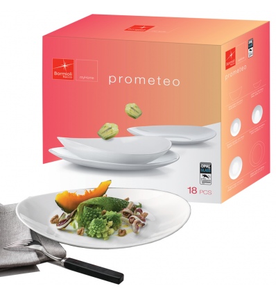 Prometeo Opal Glass 18pc Tableware Set [763190]