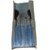 8 Piece Makeup Eye Liner Brush Set (Blue)