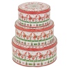 3 Piece Christmas Tin Sets