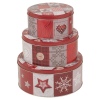 3 Piece Christmas Tin Sets
