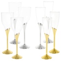 4 Pcs Plastic Wine Glasses