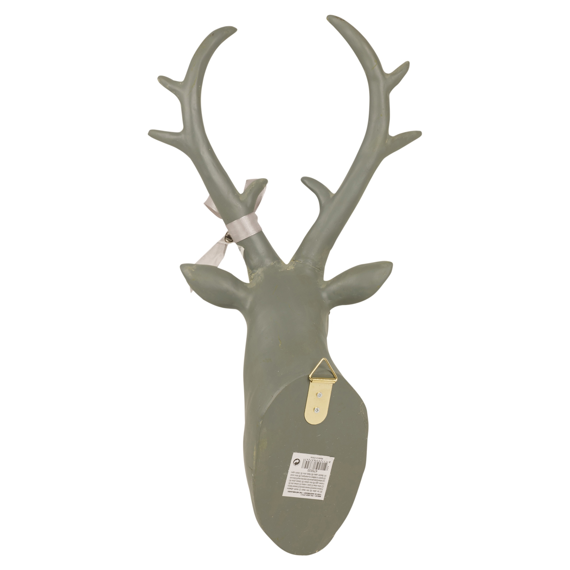 Wall Mounted Reindeer Head Decoration Stag Ornament Deer Antler Trophy