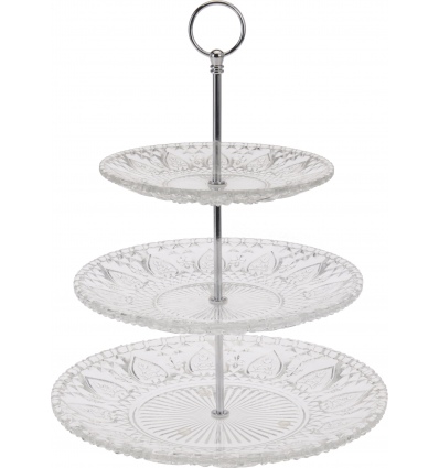 3 Tier Cut Glass Style Cake Stand [879999]